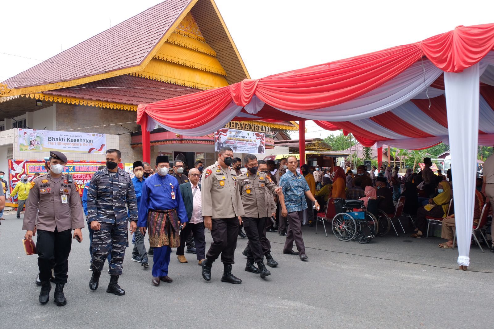 Polda Riau Gelar Bhakti Kesehatan Bersempena Peringatan Hari Bhayangkara Ke-76 Tahun 2022